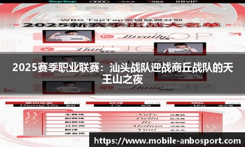 2025赛季职业联赛：汕头战队迎战商丘战队的天王山之夜